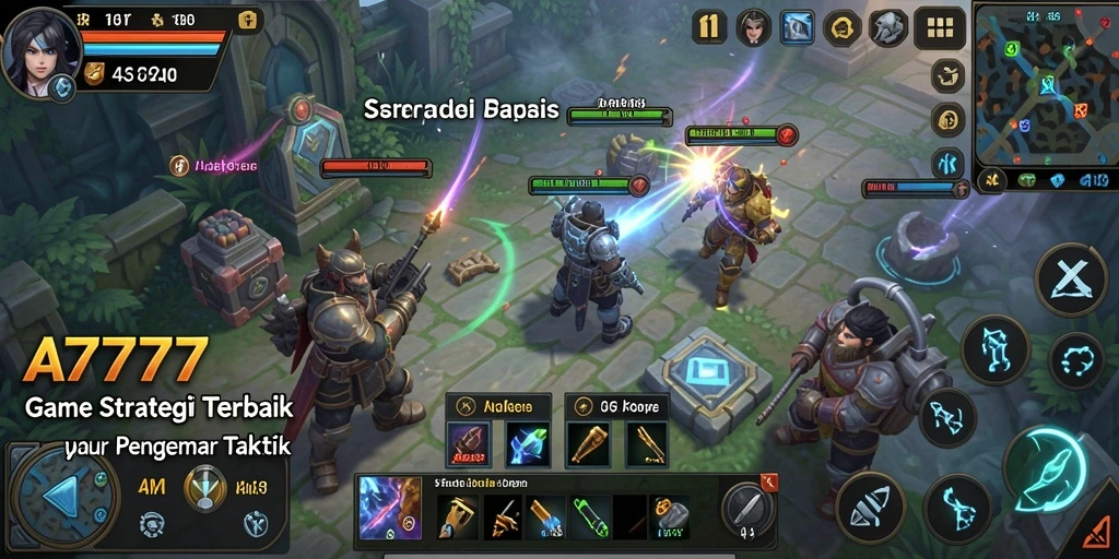 Tampilan gameplay A7777 yang menegangkan dan strategis.