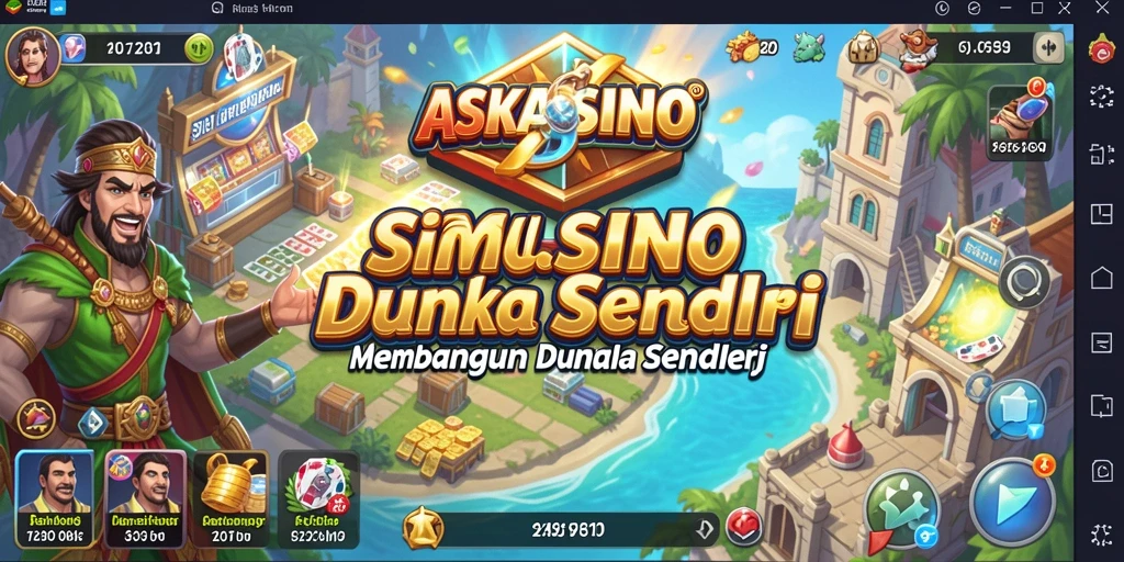 Tampilan grafis menarik dalam gameplay ASKASINO.