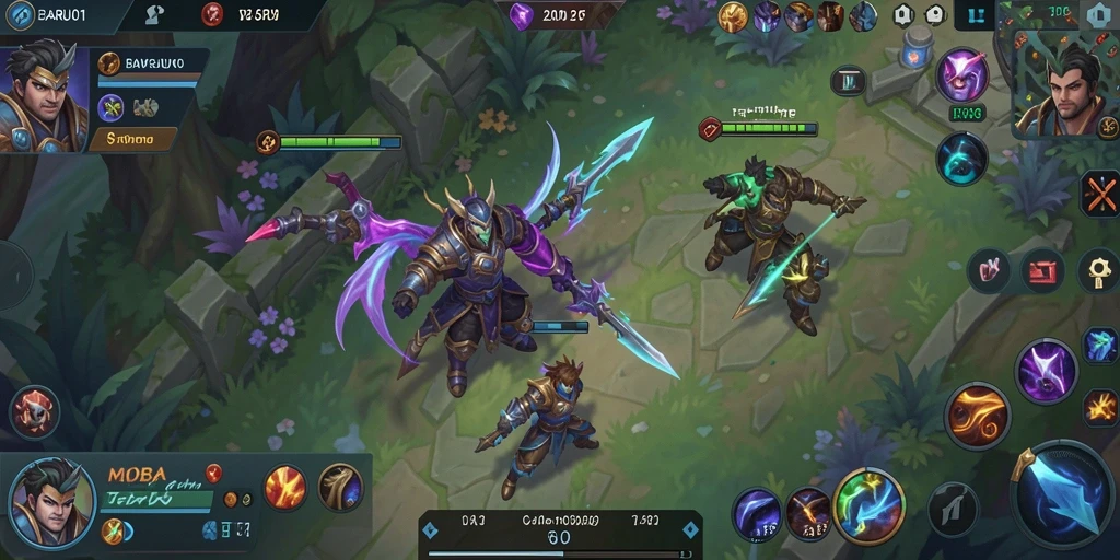 Tampilan gameplay yang seru dan strategis di BARU01.