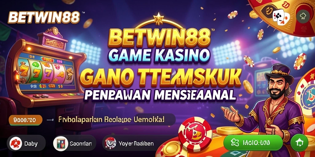 Tampilan menarik dari permainan kasino di BETWIN88.