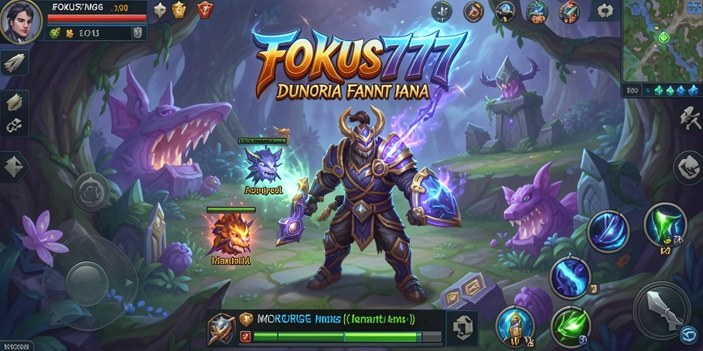 Tampilan gameplay seru di FOKUS777 dengan pertempuran yang mendebarkan.