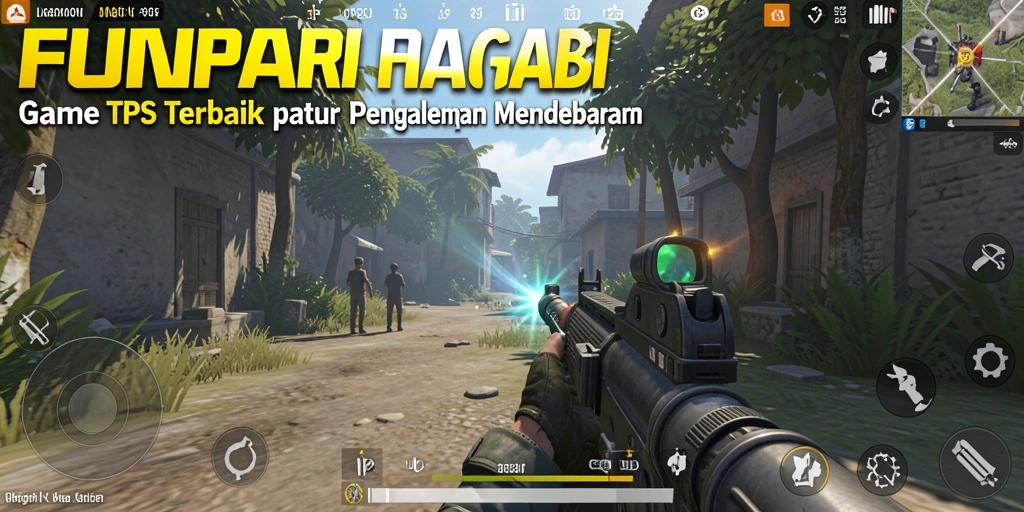 Tangkapan layar FUNPARI menampilkan aksi tembak-menembak yang mendebarkan dalam mode TPS.