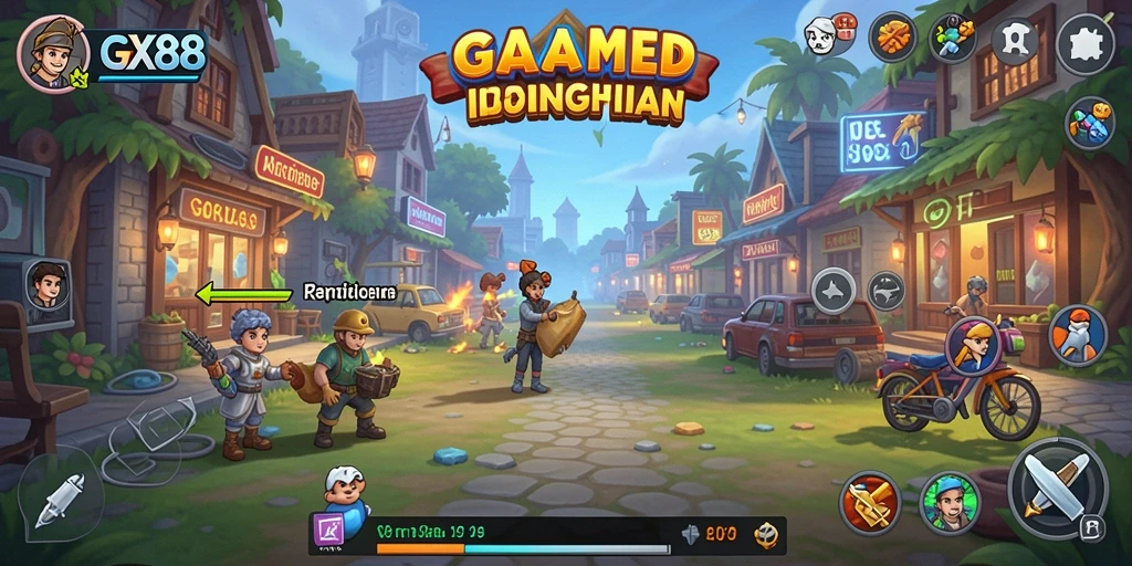 Tampilan gameplay GX88 yang seru dan menghibur dalam mode Idle.
