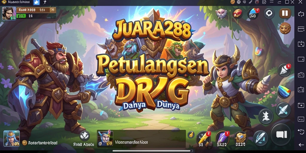 Tampilan gameplay JUARA288 yang mendebarkan dan penuh aksi RPG.