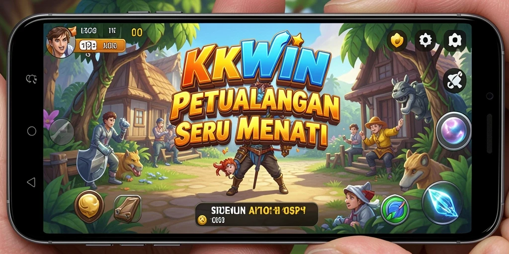 Tangkapan layar menampilkan karakter dalam aksi petualangan yang seru.
