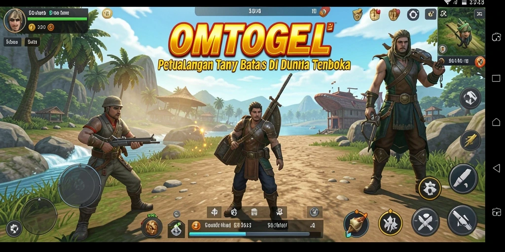 Gameplay seru OMTOGEL dengan dunia terbuka yang luas.