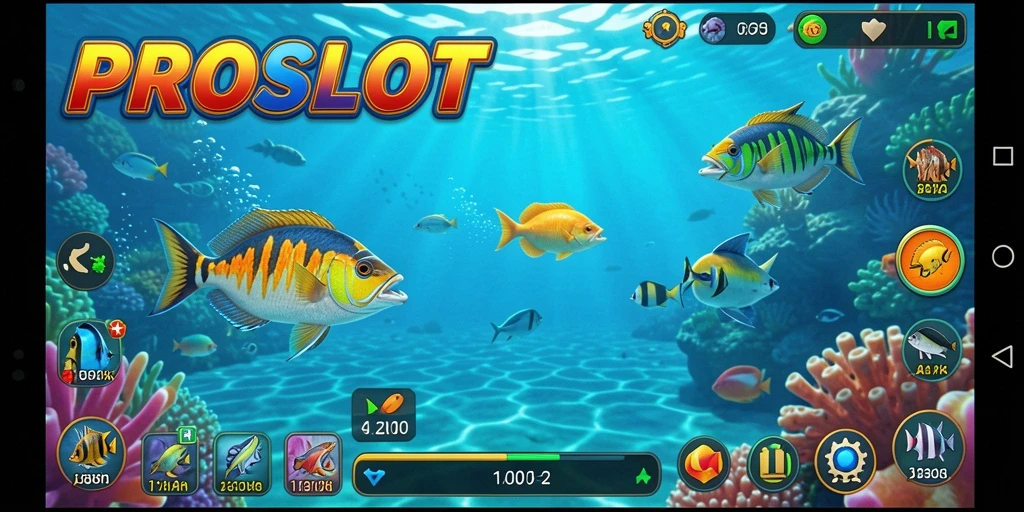 Tangkap ikan dengan senjata canggih di PROSLOT.