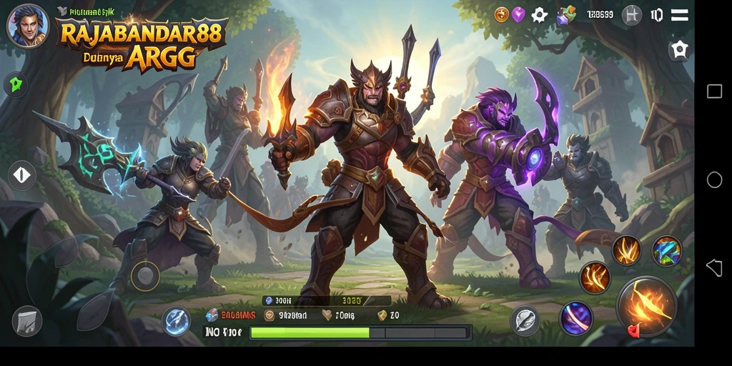 Screenshot menampilkan aksi seru dalam RAJABANDAR88 ARPG.