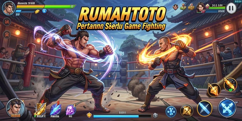 Tampilan gameplay RUMAHTOTO yang menggugah selera saat bertarung.