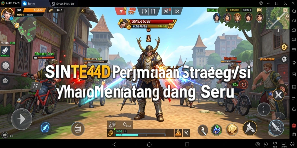 Tampilan strategi yang seru dalam SINTE4D saat bertanding.
